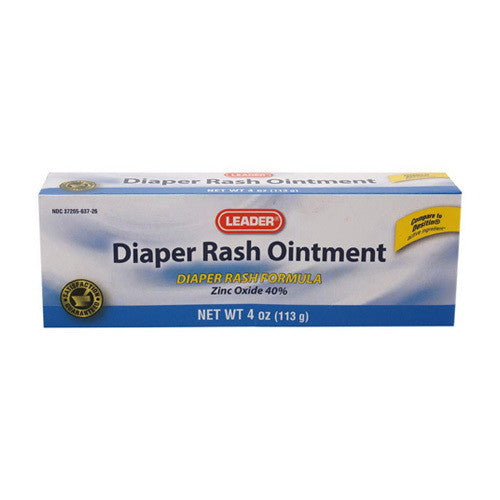 Leader Diaper Rash Ointment with Zinc Oxide, 4 Oz